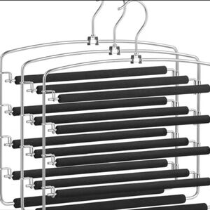 Monaco Home 4-Tier Swing Arm Hanger w/Non-Slip Coated Clips